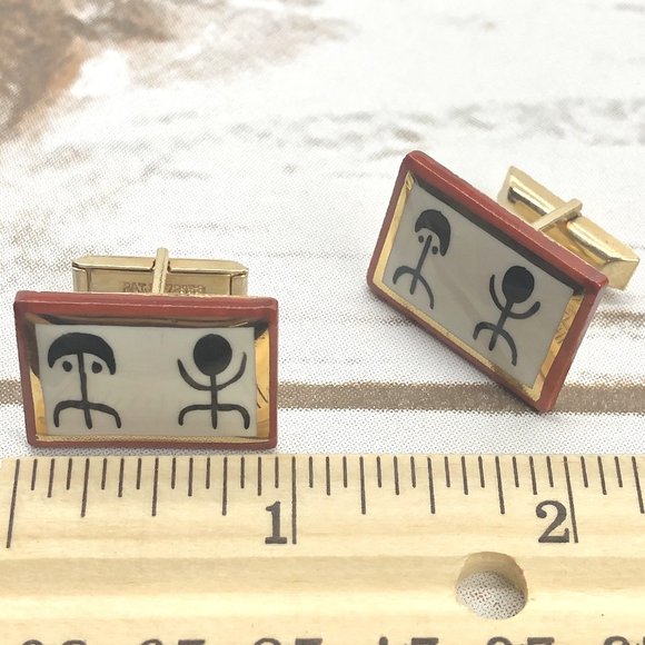 Victoria Flemming N.Y. Enamel Porcelain Cufflinks - Picture 6 of 9